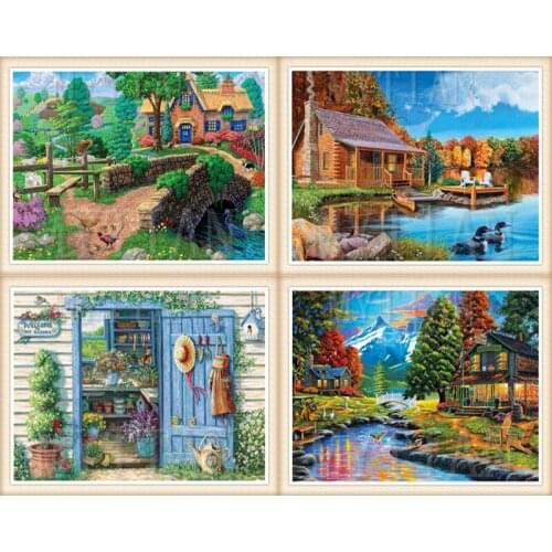 Rural diamond painting Scenery full Square/round Diamond Embroidery Cross Stitch Needlework Art hot sale diamond painting gift