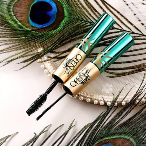 Peacock Double-Head Mascara Lengthen Encrypted Curl Waterproof Does Not Smudge Large and Small Brush Heads Eyelashe T1342