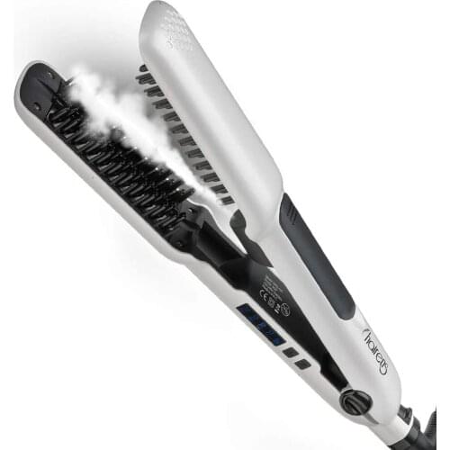 Hairens Ultrasonic Steam Hair Straightener,Ultra Light, Digital Temperature indicator,Softer Hair,Automatic Steam, Easy to Use
