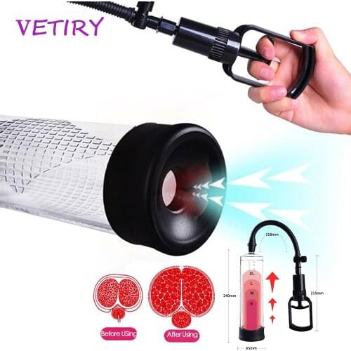 Vacuum Pump Penis Pump Penis Extender Enlargement Delay Lasting Penis Trainer Cock Dick Growth Adult 18 Product Sex Toys for Men