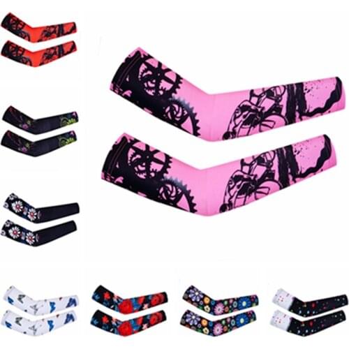Cycling Arm Warmers Women Summer Sports MTB Bike Arm Sleeve UV Protection Outdoor Breathable Basketball Bicycle Arm Sleeves
