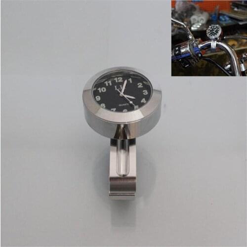 Alluminum Alloy vintage moto handlebar mount clock motorbike watches for harley watch softail sportster motorcycle accessories