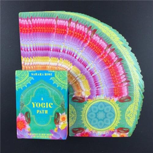 A Yogic Path Oracle Deck Card and Electronic Guidebook Tarot Game Toy Tarot Divination Guide Ancient Yogic Wisdom