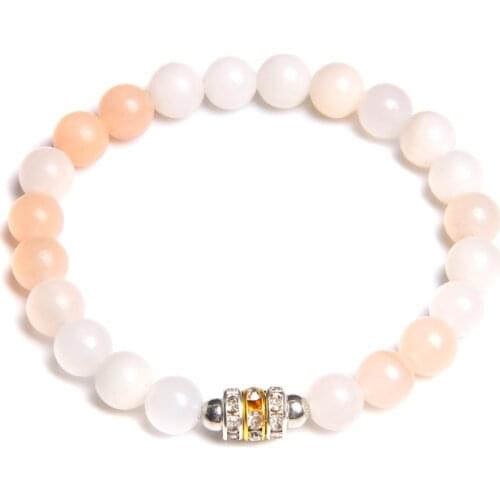 Female Natural round 8mm aventurine stone beads bracelet for women jewelry gift friendship energy lucky bracelets wholesale bulk