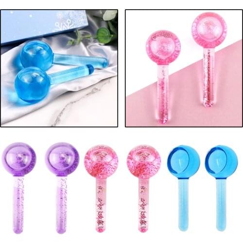 1 Pair Cooling Ice Globes Face Eye Massage Tool Massager for Daily Beauty Face Messager Rolls Facial Cooling Globes Massage