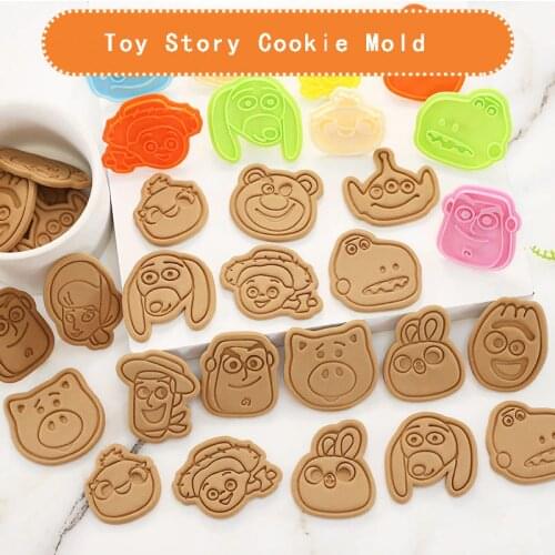 1Pcs Toy Story Anime Figure 3D Cake Cookies Mould For Birthday Party Fun Baking Tools Kitchen Supplies Tool Mould Toys Gift