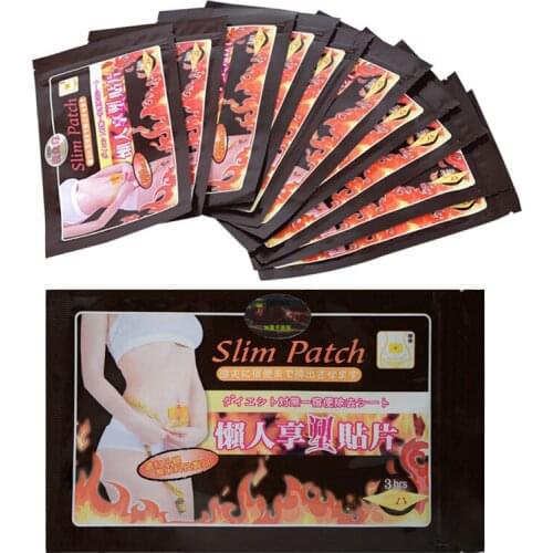 10pack=100pcs Slim Paste Patch Stomach Fat Burning Navel Stick Slimming Lose Weight Burn Fat Anti Cellulite Abdomen Paches