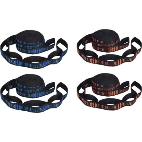 2 Pcs 5-Ring High Load-Bearing Hammock Straps for Home Outdoor