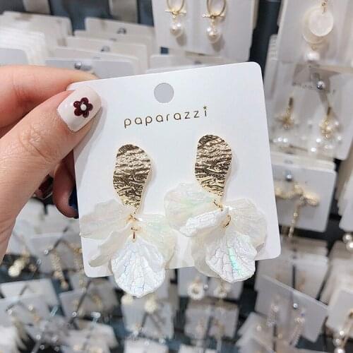 2019 new brand design white tassel earrings earrings fashion jewelry generous minimalist earrings for women