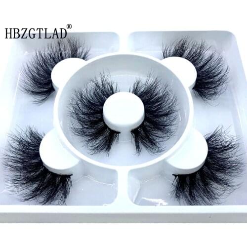2021 New 3 pairs natural false eyelashes fake lashes long makeup 3d mink lashes eyelash extension mink eyelashes for beauty