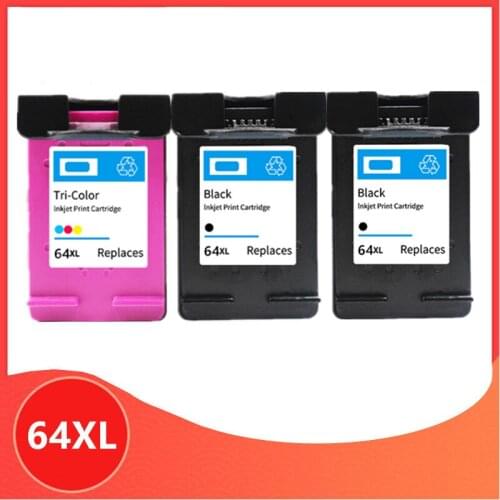 3Pack For HP64 Compatible Ink Cartridge Replacement For HP 64 xl 64xl Envy 7800 7820 7158 7164 7855 7864 6252 6255 Printer