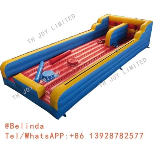 Free Sea Shipping To Door 10x4x2mh 2 in 1 Bungee Run Joust Combo Inflatable Gladiator Game Inflatable Flight Ring Boxing Arena