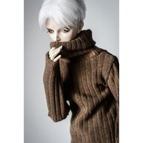 BJD Doll Brown Sweater Outfits Clothing Top For 1/3 1/4 17" Tall MSD SD13 DK DZ AOD DD MSD Doll Wear FREE SHIPPING