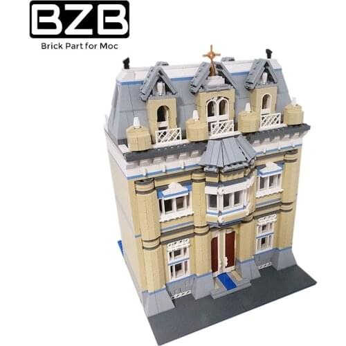 BZB MOC 54840 Medieval House Castle Retro Knight Castle Building Blocks Kids Model DIY Birthday Gifts Educational Toys