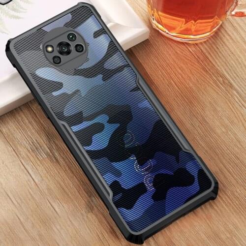For Xiaomi Poco X3 Pro Case Camouflage Acrylic PC+TPU Shockproof Armor Back Cover funda For Poco X3 NFC чехол Anti-knock Rzants