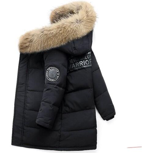 Russia Snowsuit Children Boys Down Jacket Kids Parka Kids Parkas Thicken Warm Outwear For Teen 6 8 10 12 14 15 Years Coat LC249