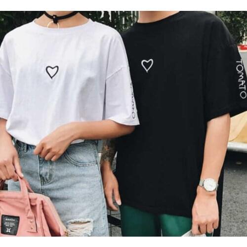 New Harajuku Love Printed Women T-shirts Casual Tee Tops Summer Short Sleeve Female Black T Shirt Women Clothing