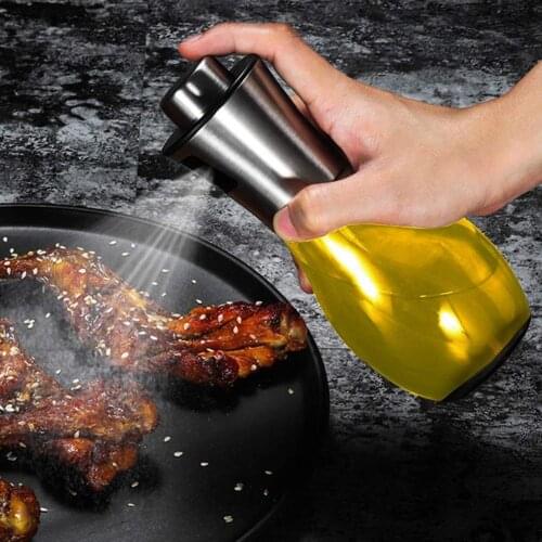 Leakproof Glass Oil Vinegar Bottle Dispenser Kitchen Cooking Barbecue Oil Sprayer Outdoor BBQ Tools Allows you to control reduce