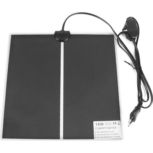 Terrarium Reptile Heating Pad 45W Climbing Pet Heating Pad Adjustable 28*28cm Temperature Controller Hatching Pad Tools