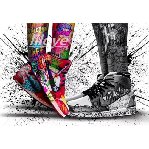 Full Square/Round 5D DIY Diamond Painting Graffiti Abstract 3D Diamond Embroidery Pictures Mosaic Art Home Decoration Gift CV511