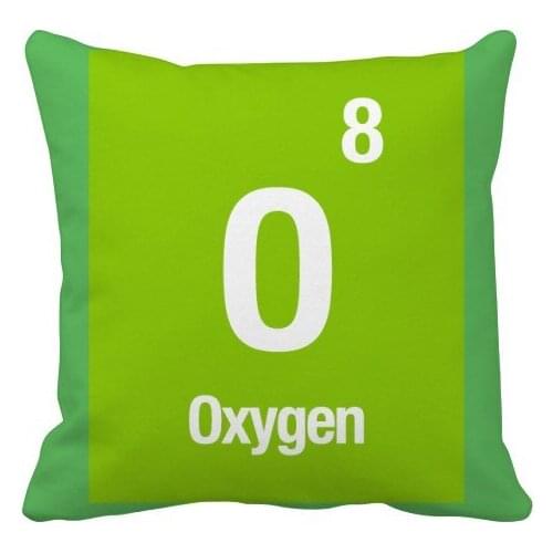 Oxygen Chemical Element Science Throw Pillow Square Cover