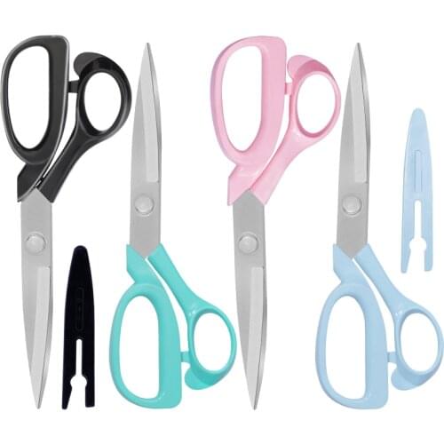 LMDZ 4 Colors Stainless Steel Blade Sewing Scissors Tailor Shear Thread Cutter Fabric Cut Tool for Home DIY Patchwork Craft