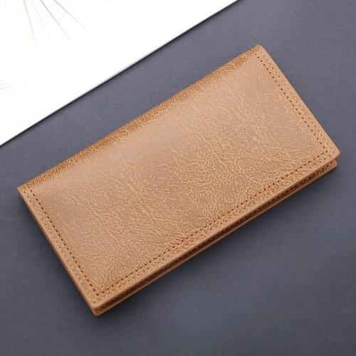 Fashion Mens 2020 Short Wallet, Vertical Ultra-thin Coin Purse, Portable Multifunctional Hot-selling,Id Card Holder Black Brown
