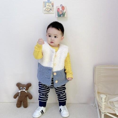 2020 Autumn Winter Baby Camo Fleece Vest for Boys and Girls Toddler Vest Big Boys Wool Coat