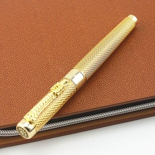 High Quality Eastern Dragon Design Fountain Pen Luxury Brand Office Business Writing Pens for School Student Stationery