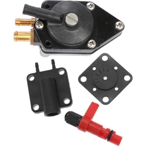 1 Set Primer-Solenoid Service Maintenance Valve For Johnson Evinrude & 1 Pcs Fuel Pump 438559 385784 433390