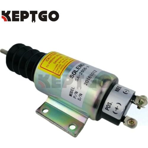 SA-2606-A, 12V, 2001-12E3U1B2S2A Shutoff Stop Solenoid Valve For Mitsubishi mixer