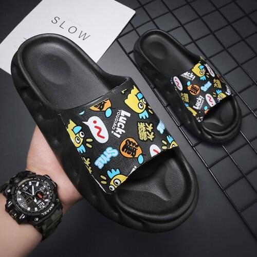 Slippers Mens Summer Thick Bottom Increased Flip-flops Outerdoor Tide Brand Sandals Outdoor Beach Shoes