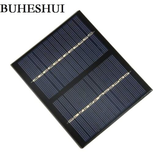 BUHESHUI 1.5W 12V Solar Cell Polycrystalline Solar Panel DIY Toy Panel Solar Power Battery Charger Education kits 115*90MM Epoxy