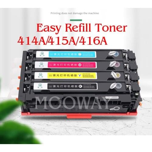 Compatible Easy Refill toner cartridge for HP 414A 415A 416A PRO M454 M454dn M454dw M479 M479dw M479fdn m479fdw without chip