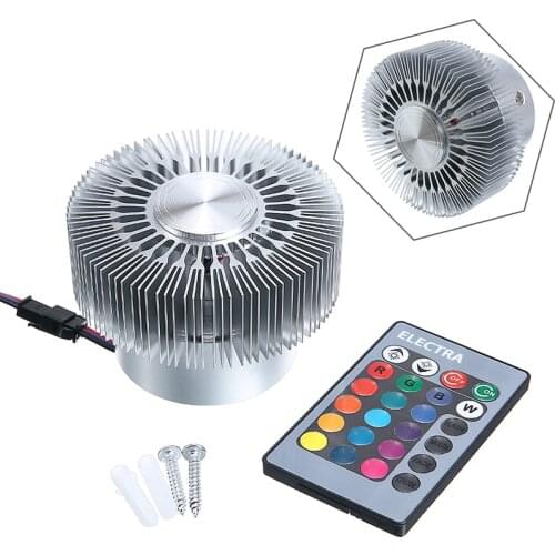 Modern LED Ceiling Light 3W RGB Remote Control Colorful Surface Mounted Lamp For Living Room Corridors Effect Light