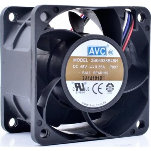 2B06038B48H 6cm 6038 60x60x38mm 48V 0.35A communication server inverter cooling fan