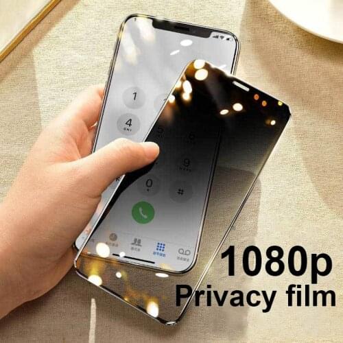 ZBK Privacy Screen Protectors for IPhone 13 12 11 Pro Max 12 Mini XS XR X 7 Plus Anti-spy Protective Glass