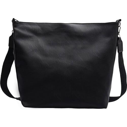 Female bag fashion pu soft leather big bag simple shoulder bag bucket bag female 2020 new portable female bag