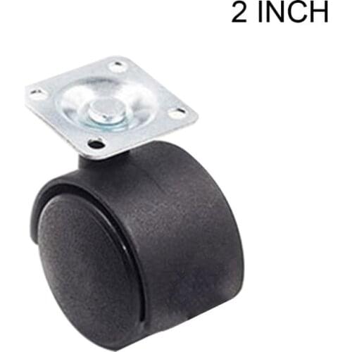 10Pcs/set Chair Furniture Universal Wheel Flat Plate Swivel Caster with Brake New 2020