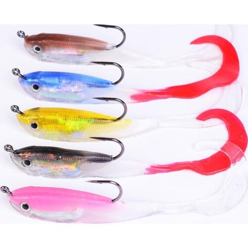 10cm 16g Glow Soft Lure Wobblers Artificial Bait Silicone Fishing Lure Sea Bass Carp Fishing Lead Spoon Jig Lures Tackle