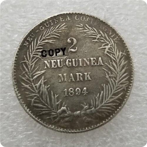 1894 Germany 2 mark New Guinea COPY commemorative coins-replica coins medal coins collectibles