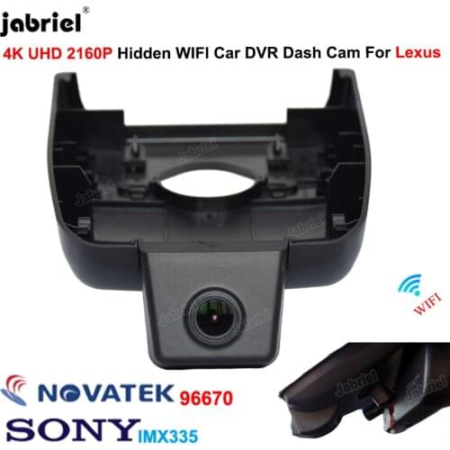 4K Wifi Car DVR Dash Cam Night Vision Video Recorder for Lexus rx350 rx300 rx330 rx450h Lexus rx400h 2010 2015 2016 2017 2020