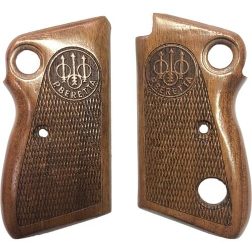Beretta Mod 71 Compatible (Double Button Beretta Compatible) Special Pattern Laser Cut Wooden Grip Mod1