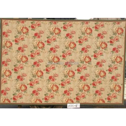 Free shipping 9'x12' handmade needlepoint woolen rugs high quality cheap prices 100% New Zealand Wool