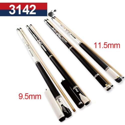 Billiard Pool Cues 9.5mm/11.5mm Tips Pool Billiards Cue Stick Black White Color China 2017