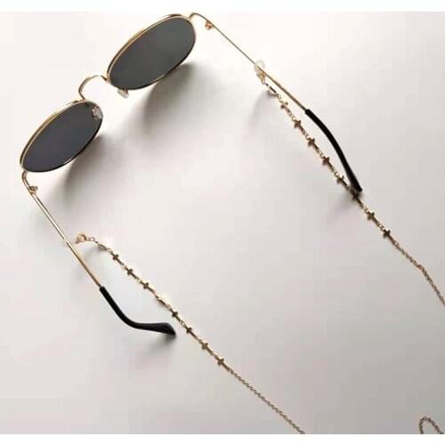 Fashion Eyeglasses Chain Cross Chain for Women Necklace Bracelet Sunglasses Holder Strap Eyewear Retainer Mask Hanging Rope