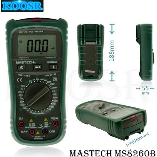 Mastech MS8260B Digital Multimeter DMM VOLT STICK Tester Electrical LCR Meter Non-contact voltage Detector