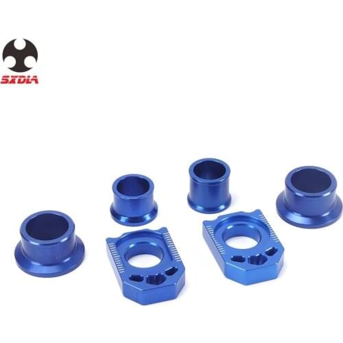 For YAMAHA YZ250F 2012 2013 YZ450F 10 12 13 YZ 250F 450F Motorcycle CNC Rear Wheel Hub Spacers Chain Adjuster Axle Block
