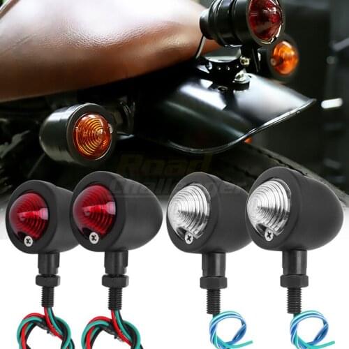 Motorcycle Turn Signal Indicator Light For Harley Honda Suzuki Yamaha Kawasaki Cruiser Bobber Chopper 10mm Turning Blinker Lamp