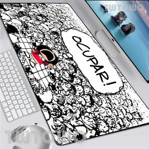 Mafalda Large Size New Mouse Mat Anti-slip Anime Art Cartoon Gamer Natural Rubber Office Decoration Laptop Desktop Mouse Pad